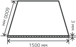 Лист нержавеющий  3х1500х6000  мм.  AISI 201 (12Х15Г9НД) холоднокатаный,  матовый