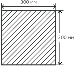 Квадрат нержавеющий  300 мм. 12Х18Н10Т горячекатаный , матовый